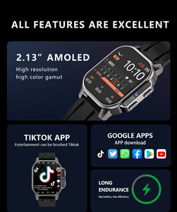 Montre connectée 4G B22 2025, écran AMOLED 2,13 pouces, Android, appels vidéo, TikTok/Facebook/<span class=keywords><strong>Twitter</strong></span>/WhatsApp, étanche IP67, double - Product Image 5