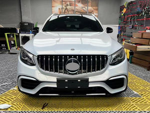 Car Parts Facelift Bodykit pour Mercedes Benz <span class=keywords><strong>GLC</strong></span> Class Grill X253 2015-2019 Upgrade to GLC63 <span class=keywords><strong>AMG</strong></span> Front Grill Kits - Product Image 2