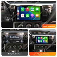 Lecteur DVD de voiture MEKEDE MS Android 12 8 cœurs pour Toyota Corolla 11 Auris E180 2017 2018 Caméra 360° Ventilateur de refroidissement ADAS DVR Autoradio