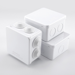 Nhà máy cung cấp IP55 mức độ không thấm nước ABS Hộp nối 85*85*50 ngoài trời giám sát chuyển đổi cắm Stopper làm bằng nhựa và PVC - Product Image 4