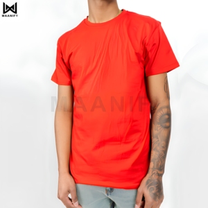 เสื้อยืดคอตตอน 100% สไตล์นุ่มสบาย แบบ OEM สั่งทำได้ น้ำหนัก 200 กรัม แขนสั้น ทรงปกติ คอกลม สวมใส่สบาย พิมพ์โลโก้ด้านหน้า - Product Image 1