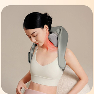 Masajeador de cuello y espalda <span class=keywords><strong>Shiatsu</strong></span>, masajeador de cuello eléctrico con calefacción, masajeador de cuello de amasado 3D de tejido profundo eléctrico - Product Image 3