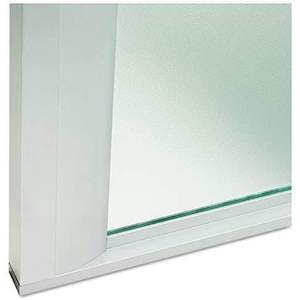 Alera ALEVA301730 Clear <b>Glass</b> Door Set with Silver <b>Frame</b> 17 In. X 16 In. for 72 In. Wide Hutch-4/Set - Product Image 4