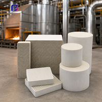 Support en céramique alvéolée en cordiérite pour convertisseur catalytique à trois voies pour système de purification des gaz d'échappement automobile