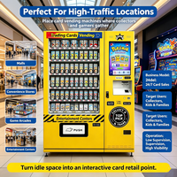 Distributeur automatique intelligent de cartes à collectionner, distributeur de cartes en boîte en libre-service avec écran tactile et paiement sans espèces pour les magasins de jeux