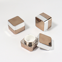 Pot de Gel UV de Luxe 5G Électroplaqué avec Conception Anti-Lumière, Gel Constructeur, Emballage Premium pour Vernis à Ongles
