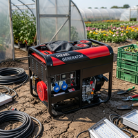Kupfer-Generator 8kW 10kW 11kW 15kW Offener Rahmen Geräuscharm 50Hz/60Hz Leiser 12kVA Diesel-Generator für den Außenbereich