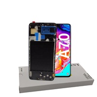 Pièces d'origine pour Samsung pour Galaxy A70, pack de service, écran OLED LCD de remplacement avec cadre, garantie 1 an