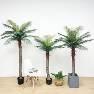 Bahçe düğün palmiye ağacı yaprakları açık kapalı hindistan cevizi ağacı yapay palmiye ağacı - Product Image 3