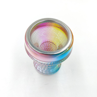 Lvhe – accessoires de chicha en verre de couleur arc-en-ciel, tête de narguilé, vente en gros, en Stock