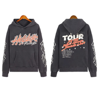 Ensembles de survêtements personnalisés avec logo, design Y2K, en molleton doublé éponge, comprenant un sweat à capuche et un pantalon de jogging, impression sérigraphique, style streetwear