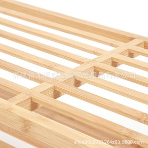 Simple, multi-layer bamboo shoe <b>rack</b>, economical household dustproof shoe cabinet, solid wood space-saving storage <b>shelf</b>, - Product Image 2