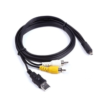 Câble USB 8 broches pour données SYNC +AV A/V TV pour appareil photo UC-E6