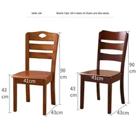 Chaise de salle à manger en bois massif, design moderne et épuré, luxe discret, pour la maison, les hôtels et les événements de mariage - Prix de gros