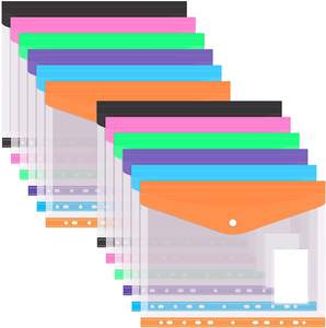 दस्तावेजों के संग्रह के लिए सर्वश्रेष्ठ बिक्री ए 4 फ़ोल्डर 11-छेद पीपी सामग्री के थोक वाटरप्रूफ प्लास्टिक फ़ाइल बैग - Product Image 5