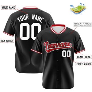 Camiseta de béisbol personalizada con nombre del equipo y número, unisex, para adultos y niños, que absorbe la humedad, de manga corta, deportiva - Product Image 2