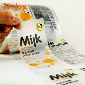 Op maat gemaakte logo bedrukte waterdichte rollen sterke klevende vinyl transparante stickers op maat gemaakte vormen merkbescherming verpakkingslabels - Product Image 6