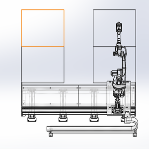 روبوت محور خارجي سباعي مغلق بالكامل لتحميل وتفريغ أدوات الآلات ذات التحكم الرقمي بالحاسوب ولحام وتجميع هياكل السيارات - Product Image 3