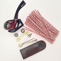 Kit de pipe à tabac portable personnalisable en direct d'usine avec grattoir, support et autres accessoires