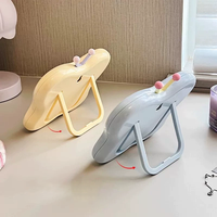 Miroir de maquillage portable de haute qualité étudiant dortoir maison mignon arc miroir de bureau