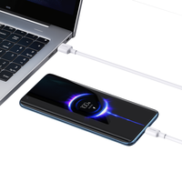 USAMS kabel pengisi daya Cepat USB tipe C, sinkronisasi Data 2m untuk ponsel