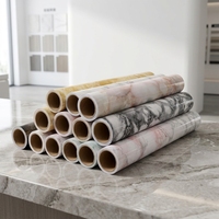 Film décoratif pour meubles en PVC, feuille de marbre UV