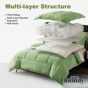 Couette matelassée de luxe Hoomly en polyester uni 150x200cm, écologique, pour chambre à coucher et <span class=keywords><strong>literie</strong></span> - Product Image 6
