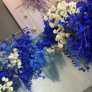 A-554 düğün lacivert çiçekler kraliyet mavi olay dekor kraliyet mavi çiçek dekorasyon - Product Image 6