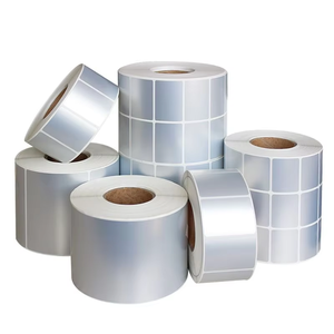 Étiquettes adhésives argentées PET résistantes aux hautes températures Étiquette argentée mate vierge pour appareils électroniques - Product Image 1