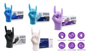XINGYU 100 Stück pro Box Farbige Nitrilhandschuhe für Maniküre Größe XXL Einweg- und Puderfreie Nitrilhandschuhe für die Automobilindustrie - Product Image 2