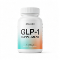 Complément Alimentaire GLP-1 en Capsules et Poudre pour la Santé Intestinale et le Bien-être Métabolique des Adultes, Vente en Gros OEM/ODM, Personnalisable