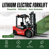 Chariot élévateur électrique compact à contrepoids, 3 tonnes, lithium, pour entrepôt, avec station de charge, charge rapide et batterie longue durée