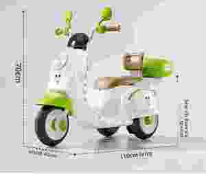 Scooter électrique pour enfants <span class=keywords><strong>6V</strong></span> 4.5AH, tricycle rechargeable, jouet alimenté par <span class=keywords><strong>batterie</strong></span> avec télécommande, musique et lumière pour garçons et filles - Product Image 6