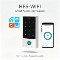 Contrôleur d'accès tactile Wi-Fi HF5, étanche IP66, en métal, avec lecteur d'empreintes digitales, clavier RFID, application intelligente Tuya, alerte de sonnette à distance