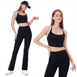 Soutien-gorge de sport sculptant sans couture à col carré pour femme, grande taille, bonnet push-up, séchage rapide, vente en gros - Product Image 2