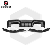 Difusor Trasero de Fibra de Carbono Seca SOOCCI, Estilo AD, Difusor de Parachoques Trasero de 3 Piezas, Difusor Inferior Trasero para BMW G80 G81 M3 G82 G83 M4