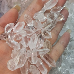 <span class=keywords><strong>Prix</strong></span> de gros Naturel Scintillant Double point Terminé feng shui Quartz Cristal <span class=keywords><strong>Herkimer</strong></span> Diamants Pierre de guérison brute à vendre - Product Image 3