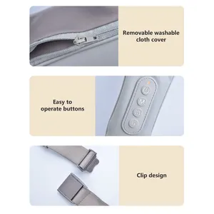 Electric Shawl U-Shaped Therapy Pillow Cordless-Neck Shoulder Massager Wireless Deep Kneading Neck Hand-Shaped Massager