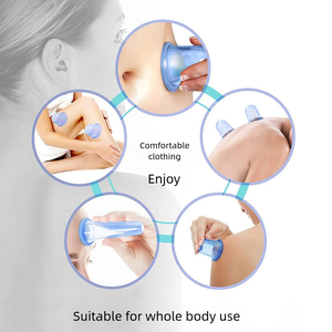 <span class=keywords><strong>Kit</strong></span> de ventouses en silicone sur mesure OEM avec sac de transport pour la beauté, le spa, la relaxation musculaire, la thérapie par aspiration sous vide, appareil de massage - Product Image 1