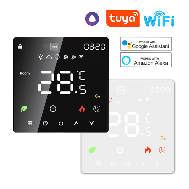 Factory Direct Tuya WiFi Smart Thermostat for Underfloor Heating Programmable Temperature Controller Alexa Google Voice Control