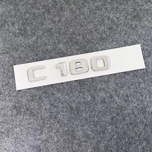 Lettres de <span class=keywords><strong>coffre</strong></span> de voiture 3D ABS argent noir finition brillante C180 C200 C220 C260 C300 C320 <span class=keywords><strong>Protection</strong></span> d'emblème pour <span class=keywords><strong>Mercedes</strong></span> W203 W204 W205 - Product Image 4