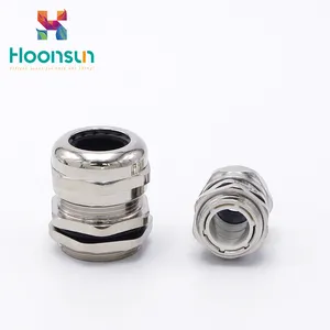 Hoonsun fertigt M27x1.5 wasserdichte Messing kabel verschraubung mit ISO9001