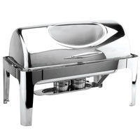 SHUNFA Vente en gros directe usine – Chauffe-plat rectangulaire 9L en acier inoxydable 304 pour buffet, idéal pour hôtels et banquets – Ensemble de réchauds de buffet