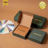Boîtes d'expédition en carton ondulé kraft mat personnalisées haut de gamme avec logo, réutilisables, recyclables, avec poignée et fermeture magnétique pour vêtements et cosmétiques