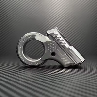Azuedc Fidget Spinner Multifonctionnel en Acier Inoxydable, Jouet de Décompression Composite, Version Métallique à Chargement par Poussoir à Cliquet, Thème Couture