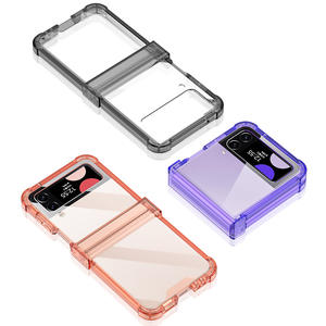 Zflip4 Phone Case <span class=keywords><strong>3</strong></span> Protector plegable, Airbag transparente personalizado Diseño de bisagra anticolisión - Product Image 5