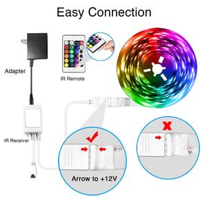 50ft 15M 5050 <b>RGB</b> Flexible Smart LED Strip Light 12V Christmas Festival Holiday Interior House Decoration APP Light Strings - Product Image 3