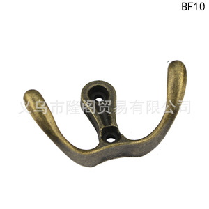 Antique Double Hook Clothes Hook 53mm Wall Mounted Vintage <b>Coat</b> Hat Hook BF10 - Product Image 5