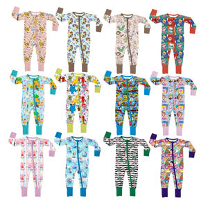 Piyama Bayi Bambu Zippy Lengan Panjang RTS Piyama Bambu Anak Kotak Misteri Blind Box Bayi Bambu Zippy - Product Image 2