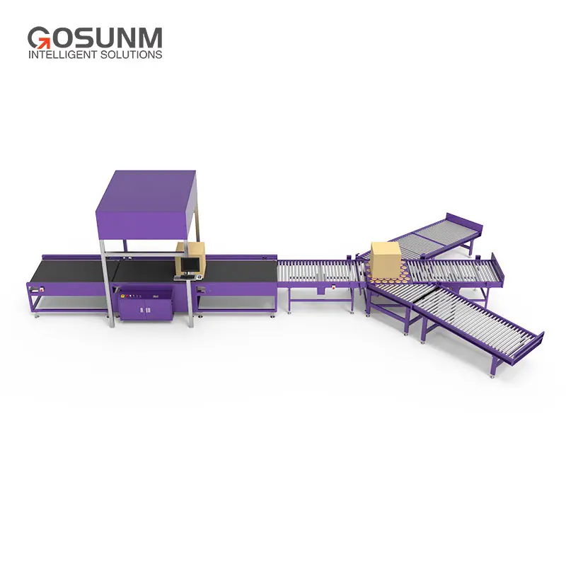 Gosunm Warehouses Six Sides Box Sistema de clasificación de paquetes ordenados Dws Máquina logística Clasificador Dynamic Dws Transveyors Line